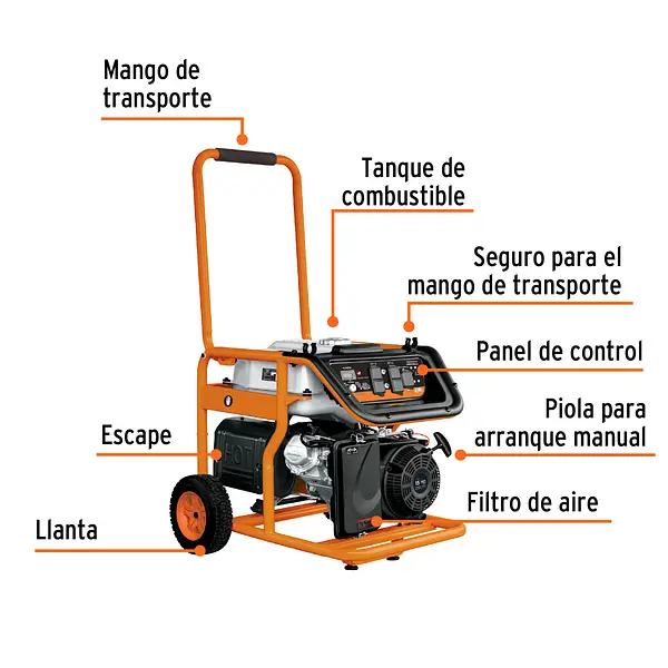 Generador/ Planta Gasolina 8 Kva Truper