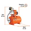 Equipo Hidroneumático 24l, Jet Inoxidable 1/2 Hp, Truper