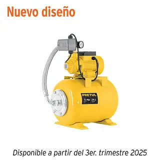 Equipo Hidroneumático 24l, Bomba Periférica 1/2 Hp, Pretul