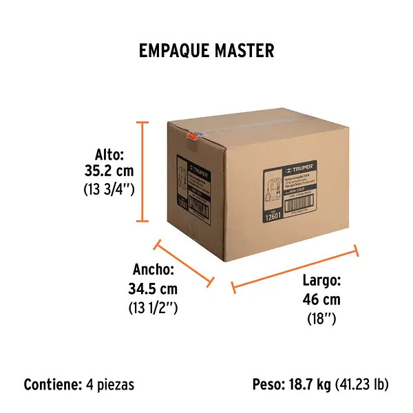 Bomba Sumergible Plástica, 1/2 Hp Para Agua Limpia, Truper