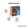 Kit Compresor Lub, 50l, Manguera Y Pistola Grav,127v, Truper