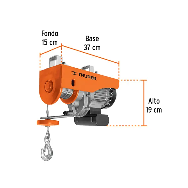 Diferencial/Polipasto Eléctrico De 400 Kg, Truper