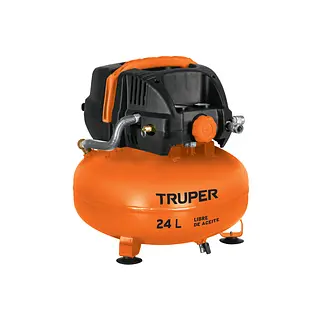 Compresor Libre De Aceite, 24l, 2-2/3hp, 127v, Truper