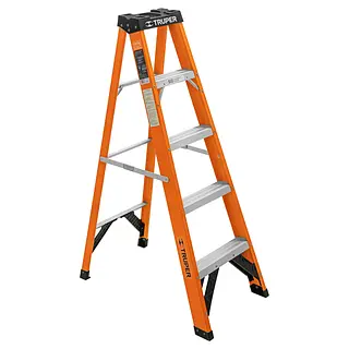 Escalera De Tijera, Tipo I I, 4 Peldaños, Fibra De Vidrio