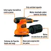 Lijadora Roto Orbital 5", 260w, Truper Pro