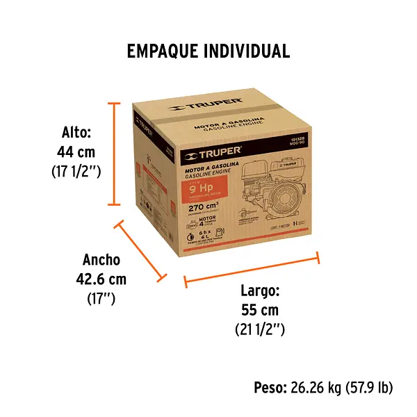 Motor A Gasolina 9 Hp, Truper