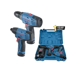 Kit 2 Pcs (Taladro Inalambrico Dcjz10-10 + Taladro Impacto)